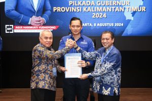 Serahkan Langsung Rekomendasi Pilkada Kaltim Ke Isran Noor-Hadi Mulyadi, AHY: Welcome Home!