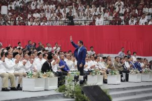 Hadiri Penutupan Rapimnas Partai Gerindra, AHY: Demokrat Selalu Siap Bersinergi Untuk Rakyat