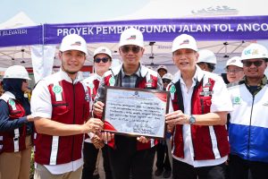 Tinjau Proyek Jalan Tol Harbour Road II, Menko AHY: Solusi Mengurai Kemacetan, Memperlancar Arus Logistik